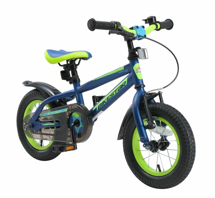 Bikestar, Urban Jungle, kinderfiets, 12 inch, blauw/groen