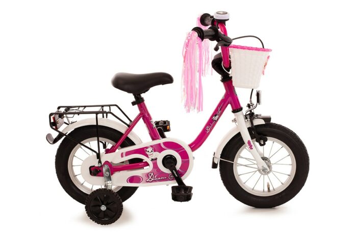 Bachtenkirch Dream Cat, kinderfiets, 12 inch, paars en wit