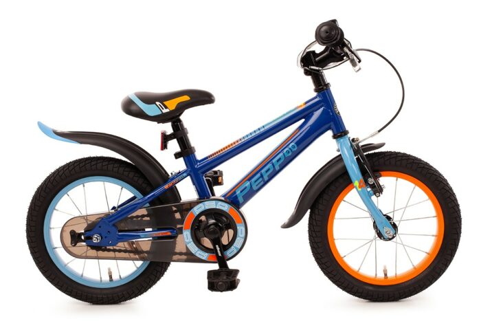 Bachtenkirch Pepp, kinderfiets, 14 inch, donkerblauw / violet