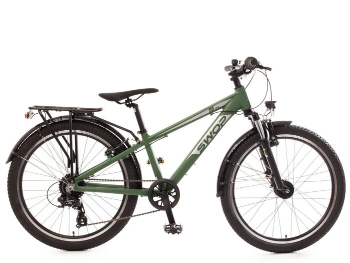 Bachtenkirch SWOP, 24 inch geveerd, ATB kinderfiets, 8 sp, groen
