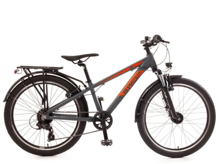 Bachtenkirch SWOP, 24 inch geveerd, ATB kinderfiets, 8 sp, grijs