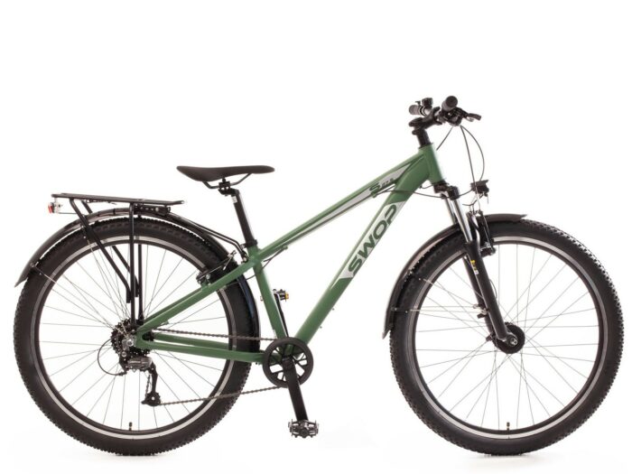 Bachtenkirch SWOP, 27.5 inch geveerd, ATB jeugdfiets, 9 sp, groen