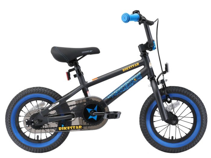 Bikestar kinderfiets BMX 12 inch zwart/blauw