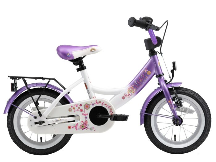 Bikestar kinderfiets Classic 12 inch lila/wit
