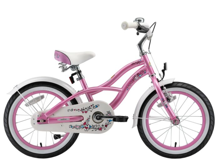 Bikestar kinderfiets Cruiser 16 inch roze