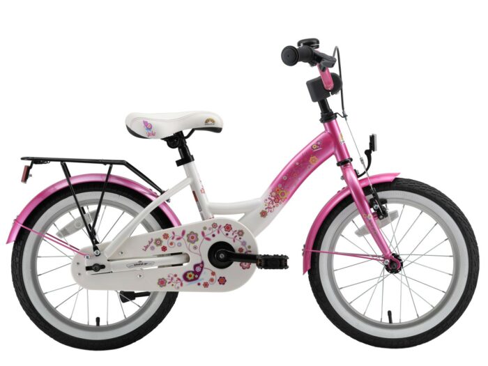 Bikestar kinderfiets Classic 16 inch roze/wit