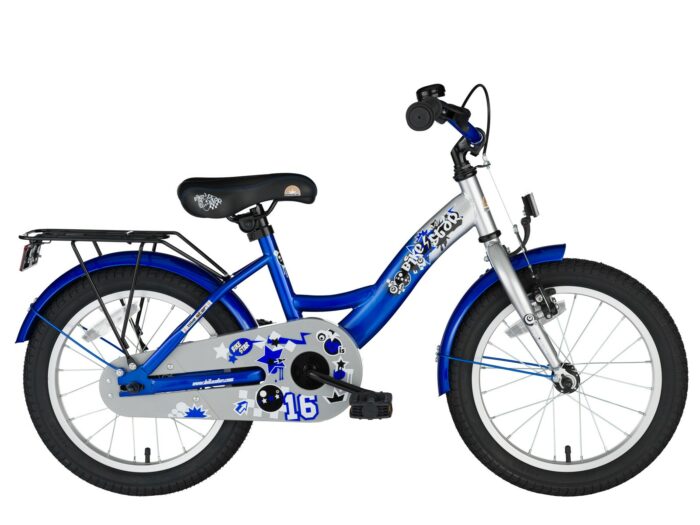 Bikestar kinderfiets Classic 16 inch zilver/blauw