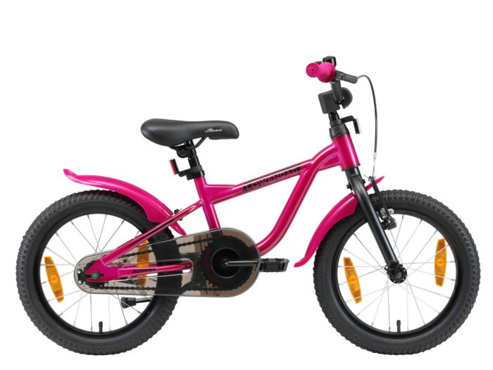 Löwenrad kinderfiets 16 inch wielen donkerroze