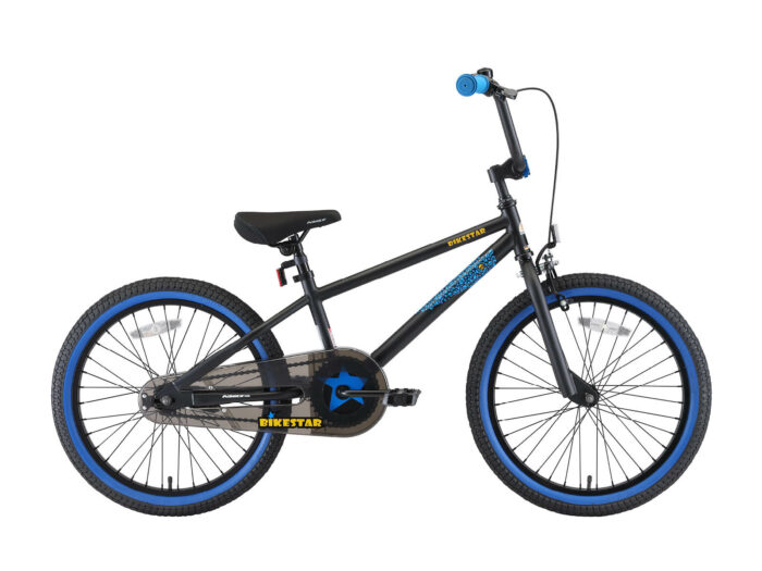 Bikestar kinderfiets BMX 20 inch zwart/blauw