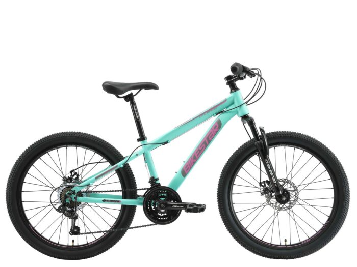 Bikestar MTB staal 21speed 24inch mintgroen