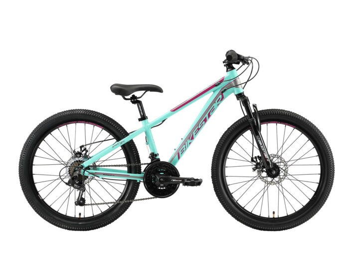 Bikestar MTB Sport 21speed 24inch mint/roze