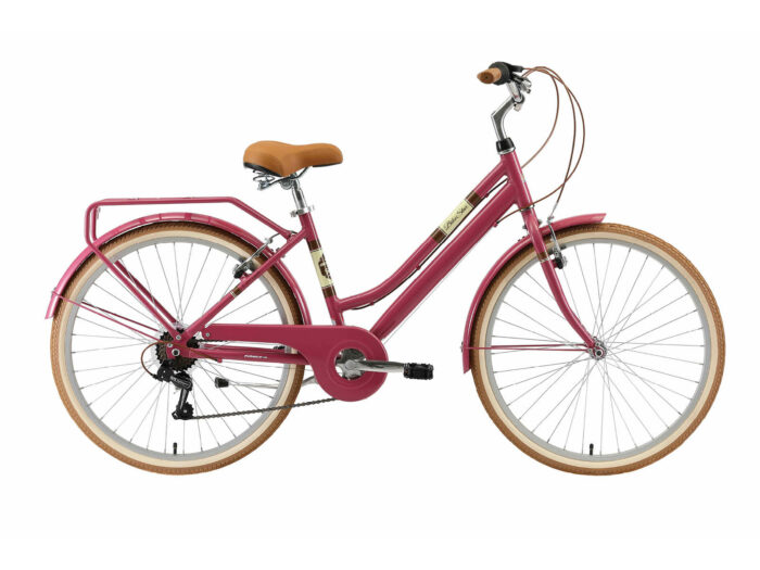 Bikestar, retro damesfiets, 26 inch, 7 sp derailleur, paars