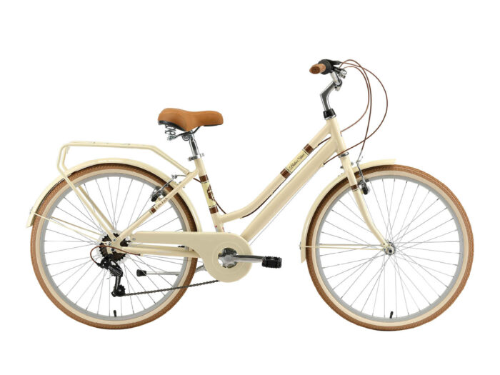 Bikestar, retro damesfiets, 26 inch, 7 sp derailleur, creme