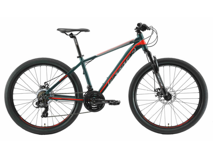 Bikestar Hardtail MTB Alu Sport M 26 Inch 21 Speed groen/rood