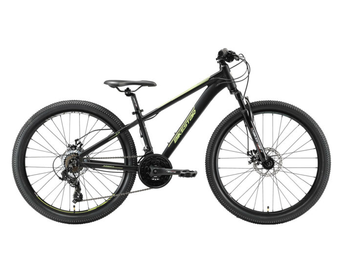 Bikestar Hardtail MTB Alu Sport S 26 Inch 21 Speed zwart/geel