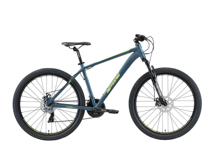 Bikestar Hardtail MTB Alu Sport L 27.5 inch 21 speed Blauw/geel