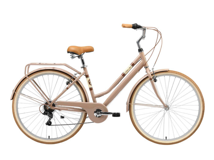 Bikestar retro damesfiets, 28 inch, 7 sp derailleur, bruin