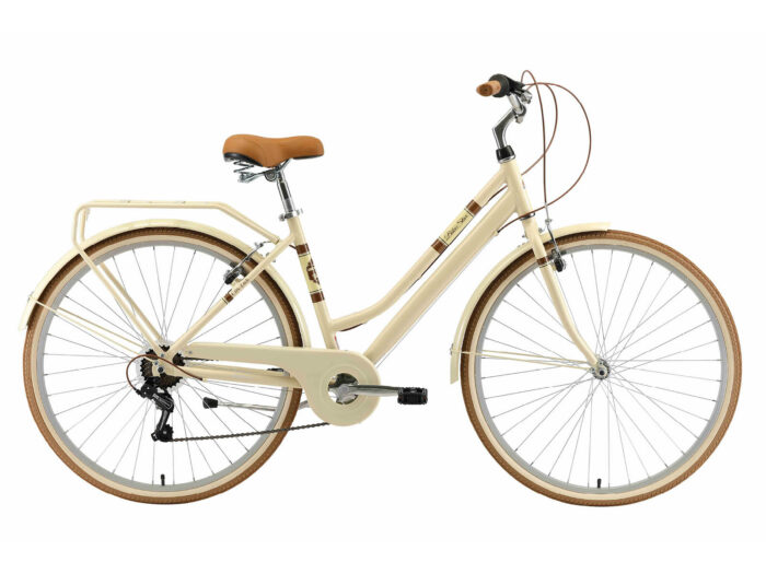 Bikestar retro damesfiets, 28 inch, 7 sp derailleur, beige