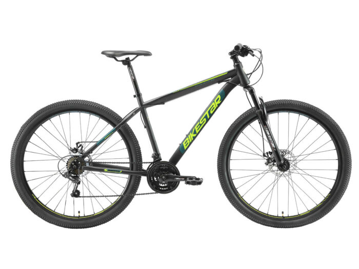 Bikestar Hardtail MTB Staal Medium 29 Inch 21 Speed Zwart/Blauw