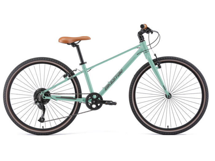 Bikestar lichtgewicht fiets 26 inch 9 speed mintgroen