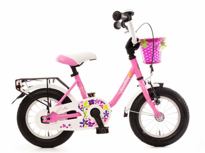 Bachtenkirch kinderfiets Jee Bee 12 inch roze