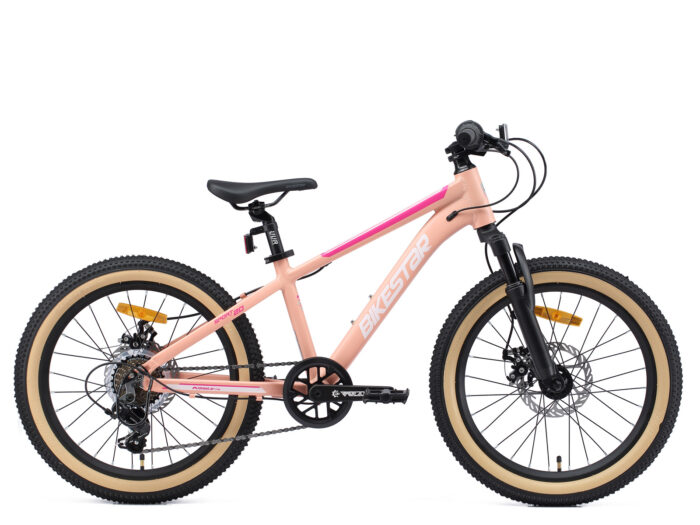 Bikestar kinderfiets MTB Sport 7speed 20inch zalmroze