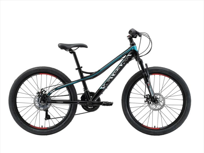 Bikestar hardtail MTB 21speed 24inch zwart/blauw