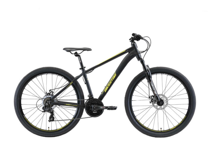 Bikestar Hardtail MTB Alu Sport M 27.5 inch 21 speed Zwart/geel
