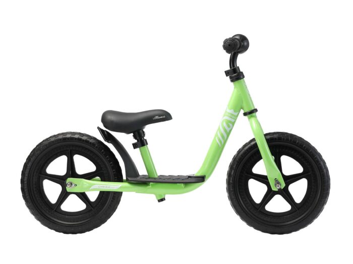 Löwenrad loopfiets met staplank 12 inch, groen