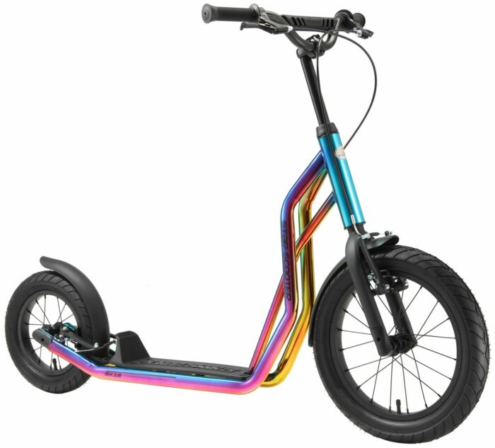 STAR SCOOTER autoped 16 inch + 12 inch, chroom