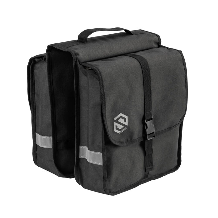 SKUAD fietstassen voor bagagedrager zwart 17 liter