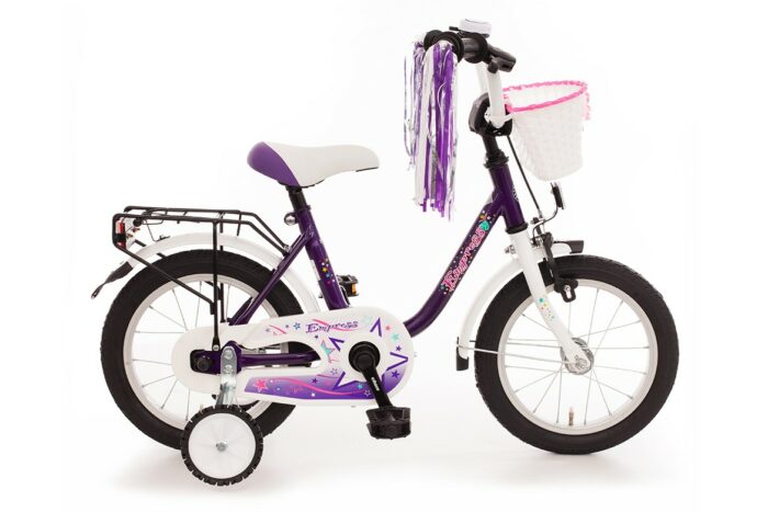 Bachtenkirch Empress, kinderfiets, 14 inch, lila en wit