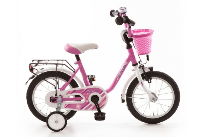 Bachtenkirch My Bonnie, kinderfiets, 14 inch, roze en wit