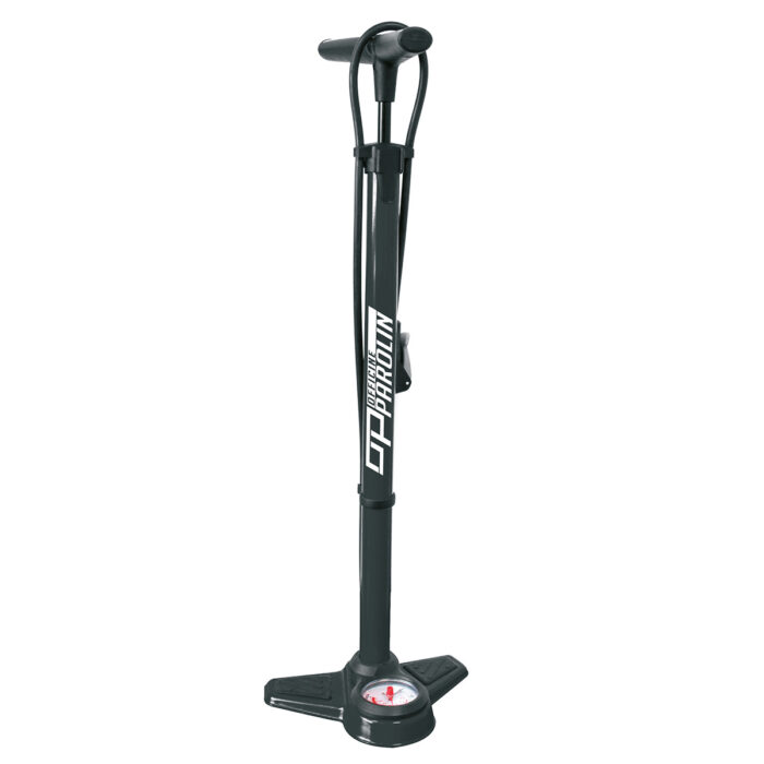 OFFICINE PAROLIN fietspomp met manometer zwart
