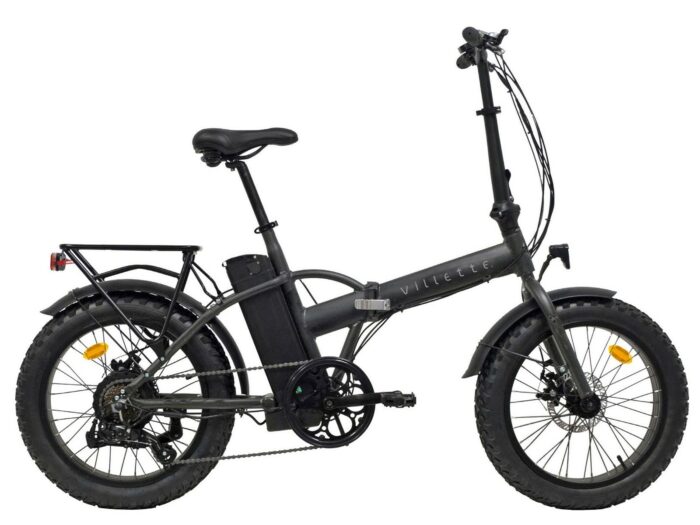 Villette le Gros elektrische vouw fatbike 13Ah 7sp 20 inch Dark Grey