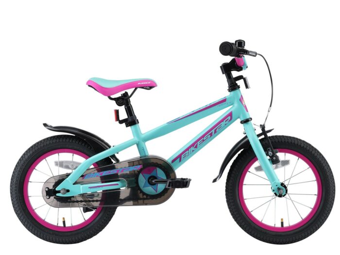 Bikestar kinderfiets Urban Jungle 14 inch turquoise/paars
