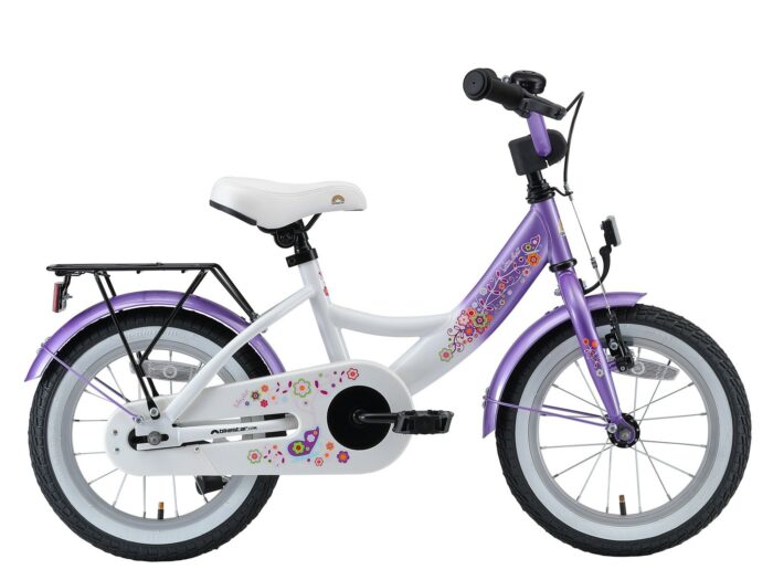 Bikestar kinderfiets Classic 14 inch lila/wit