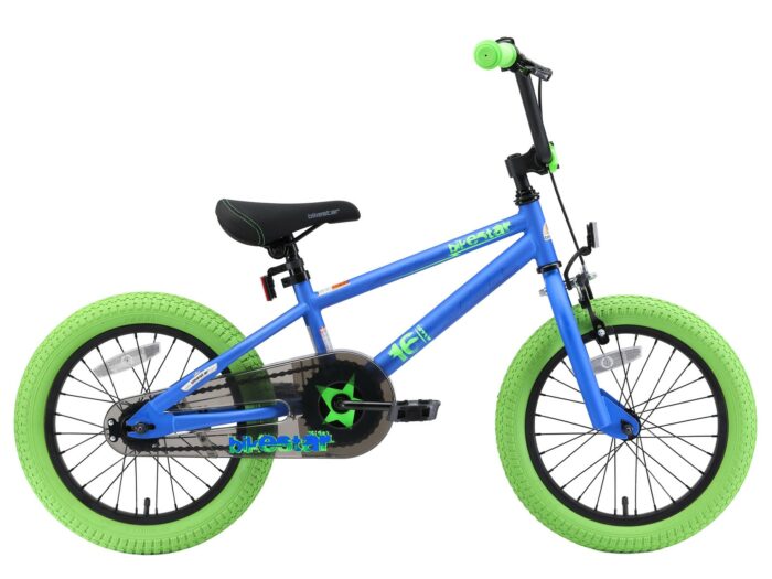 Bikestar kinderfiets BMX 16 inch blauw/groen