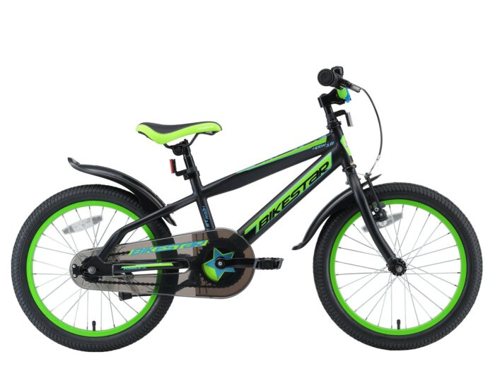 Bikestar kinderfiets Urban Jungle 18 inch zwart/groen
