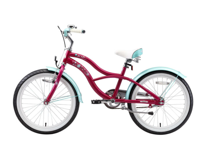 Bikestar kinderfiets Cruiser 20 inch lila