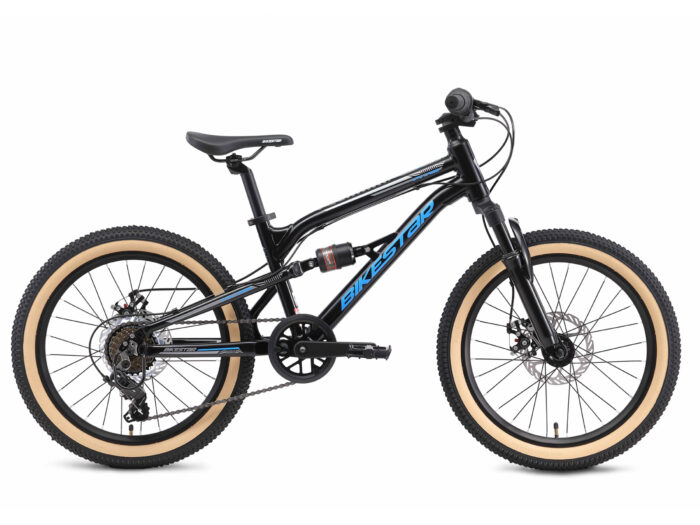 Bikestar kinderfiets MTB Fully 7speed 20inch zwart