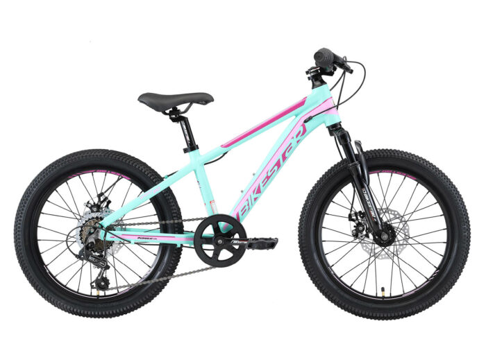 Bikestar kinderfiets MTB Sport 7speed 20inch mintgroen/roze