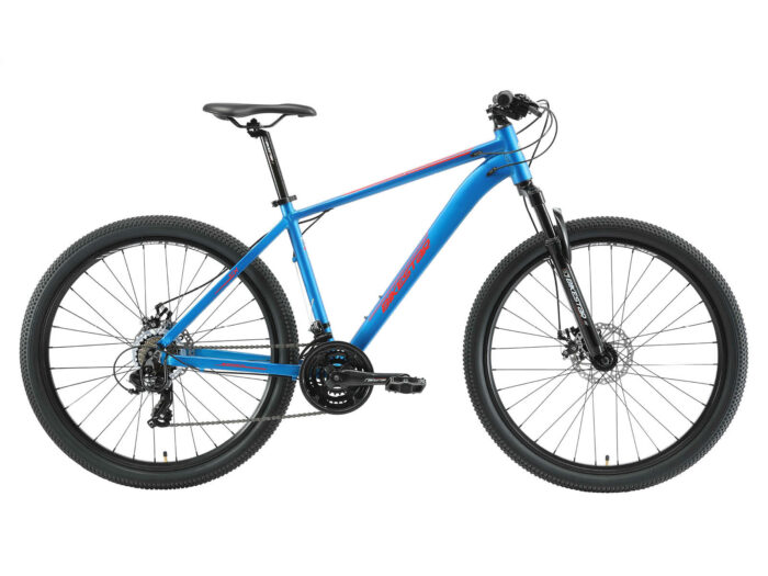 Bikestar Hardtail MTB Alu Sport L 27,5 Inch 21 Speed Blauw/rood