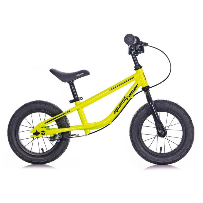 BRN Speedracer stalen loopfiets 12 inch fel geel