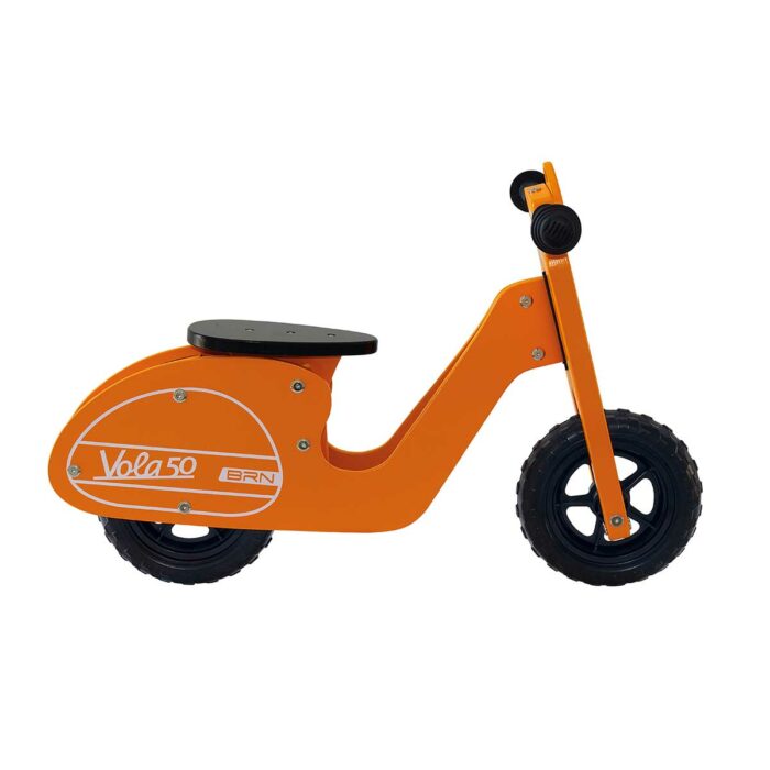 BRN Vola 50 houten loopfiets 8 inch oranje