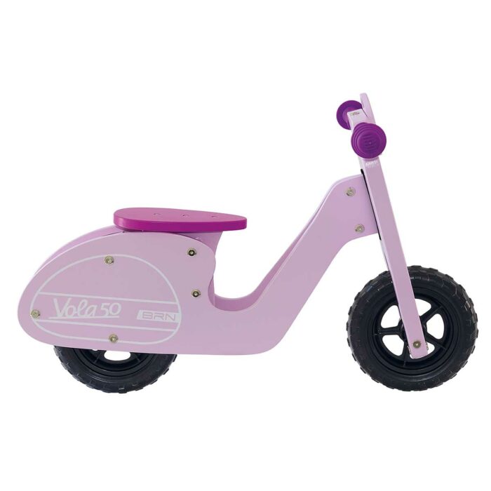 BRN Vola 50 houten loopfiets 8 inch roze