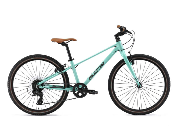 Bikestar jeugdfiets lichtgewicht 24 inch 8 speed mintgroen