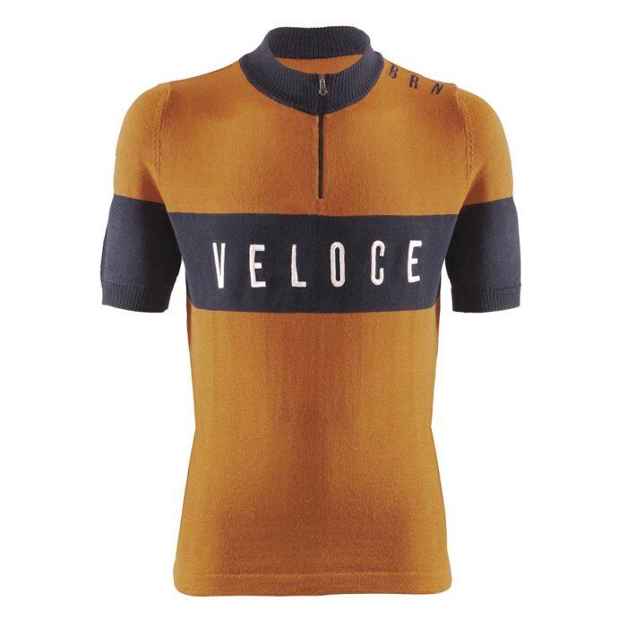 BRN Veloce vintage wollen koerstrui geel maat L