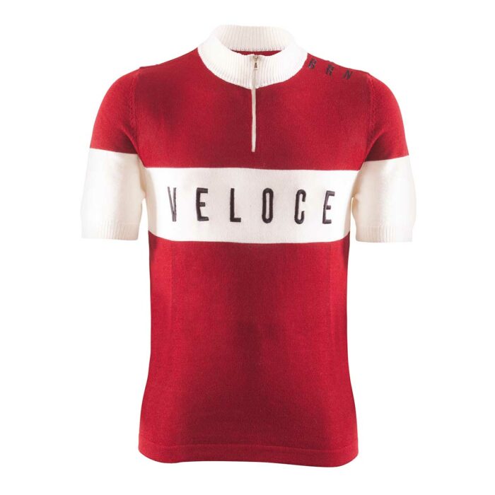BRN Veloce vintage wollen koerstrui rood maat XL