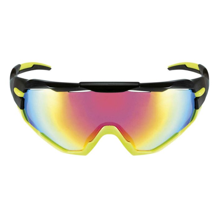 BRN RX01 fietsbril met 3 kleuren glazen, zwart/geel